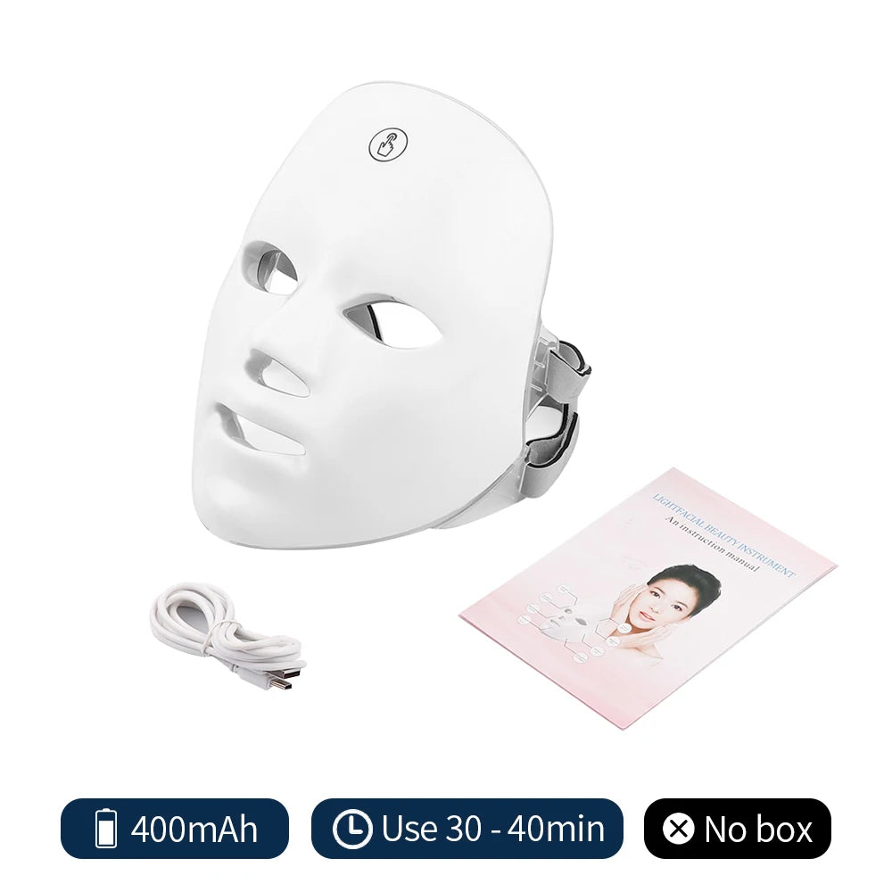 7 Colors LED Photon Beauty Mask - GlowLiftEssentials.shop