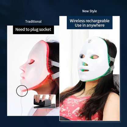 7 Colors LED Photon Beauty Mask - GlowLiftEssentials.shop